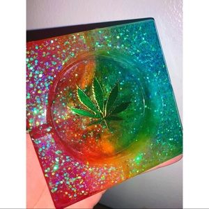 Rainbow Ashtray/ Trinket Dish